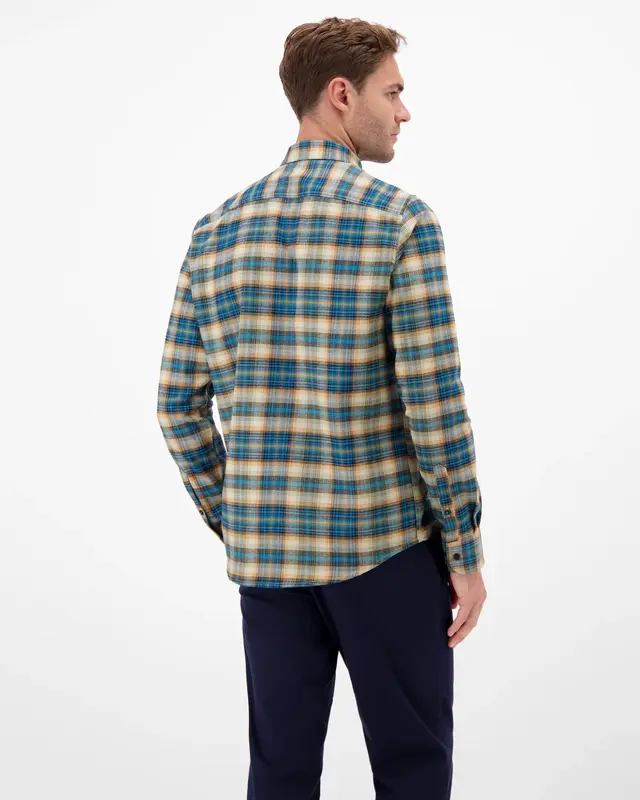 Lerros Casual Twill Hemd - Swedish Blue