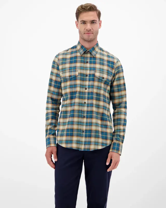 Lerros Casual Twill Hemd - Swedish Blue