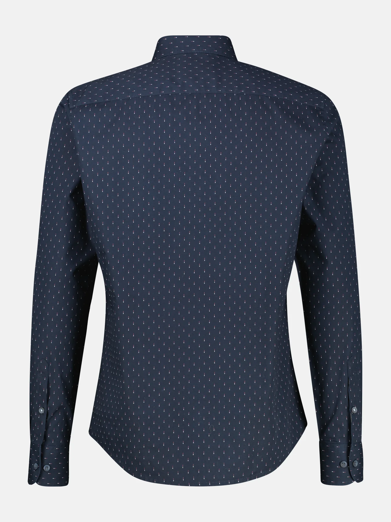 Lerros Poplin Print Shirt - Classic Navy