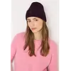 Beanie in Unifarbe - Eggplant Red