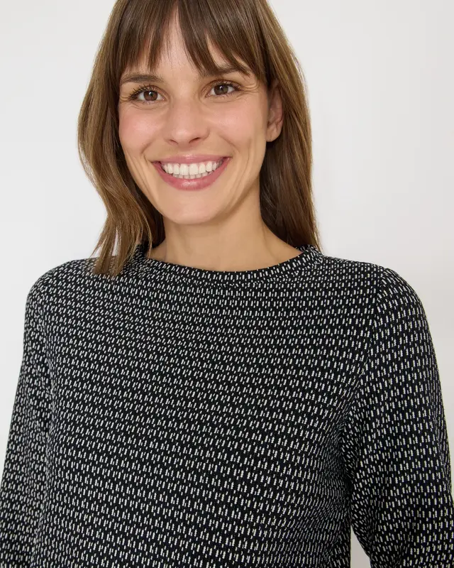 Cecil Shirt mit Struktur - Black