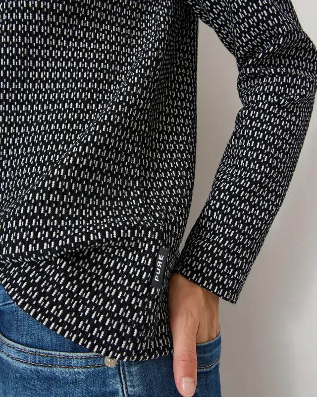 Cecil Shirt mit Struktur - Black