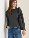 Cecil Shirt with Structure - Black