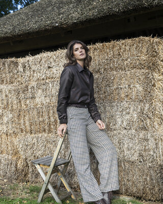 Elvira Collections Pants Maud - Checked Green