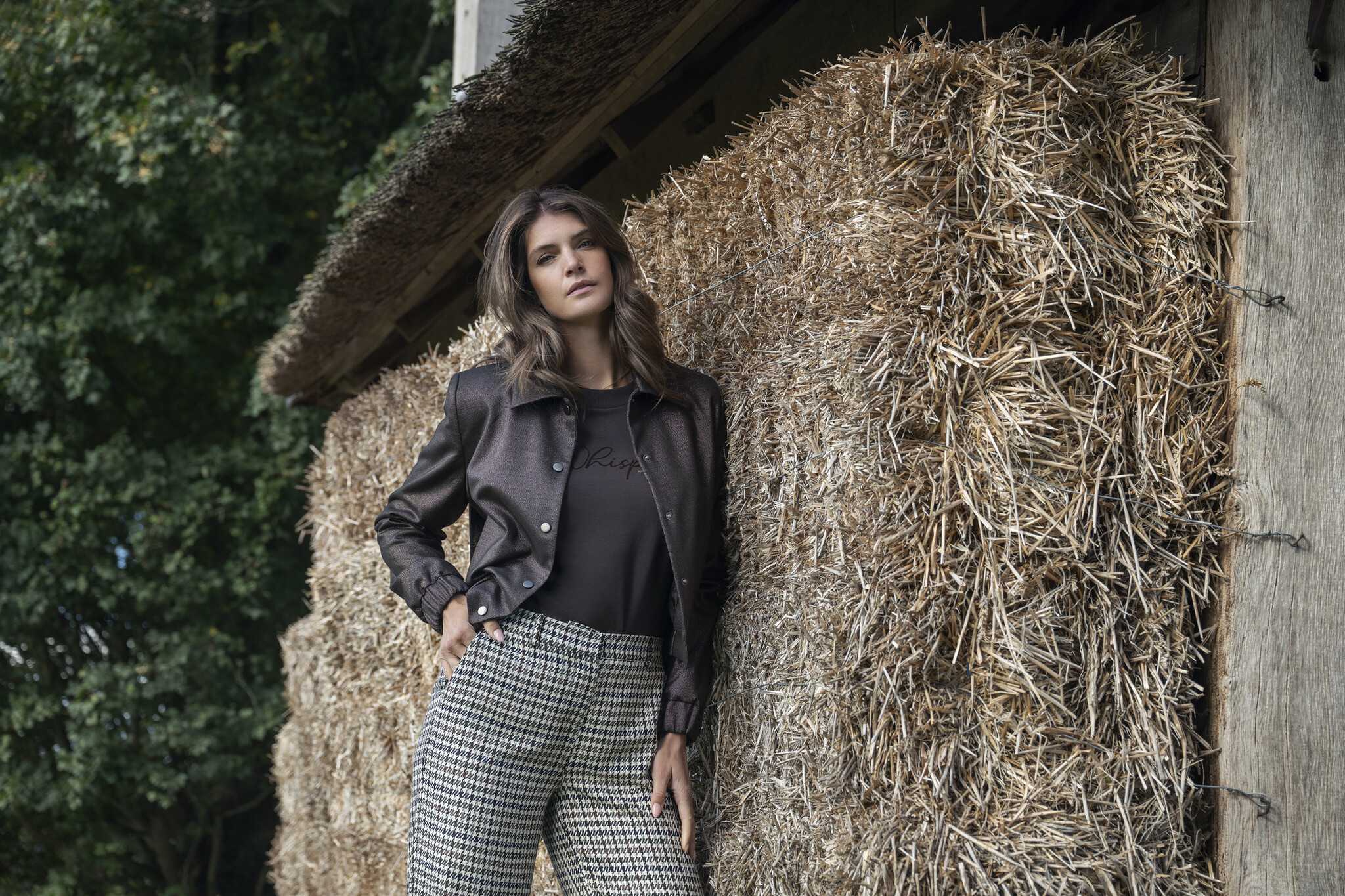 Elvira Collections Broek Maud - Checked Green