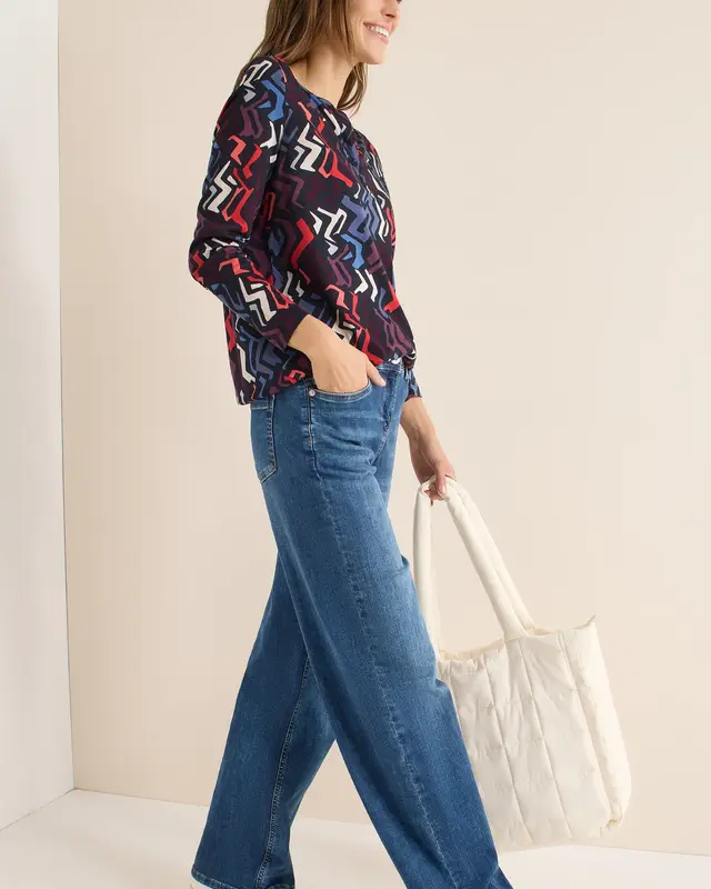 Cecil Gemustertes Tunika-Shirt - Black Multi