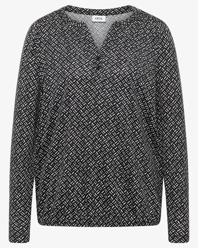 Cecil Printed Shirt - Light Greige