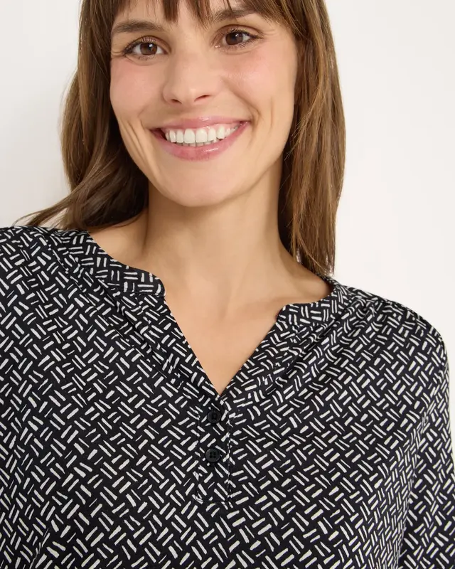 Cecil Gemustertes Tunika-Shirt - Light Greige