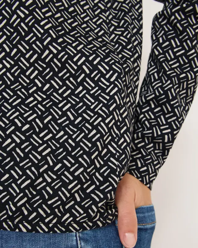 Cecil Gemustertes Tunika-Shirt - Light Greige