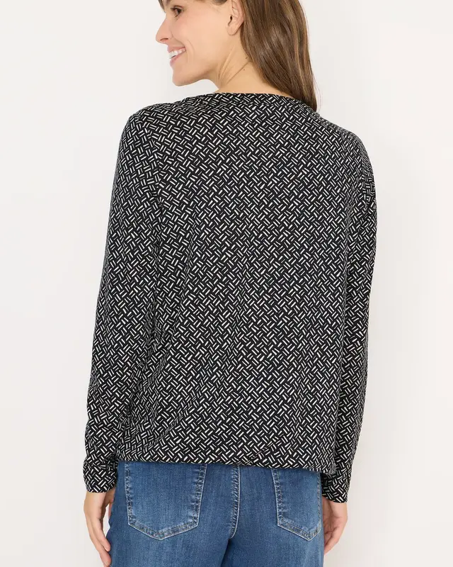 Cecil Gemustertes Tunika-Shirt - Light Greige