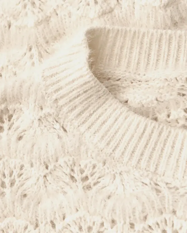 Street One Flauschiger Strukturpullover - Soft Beige