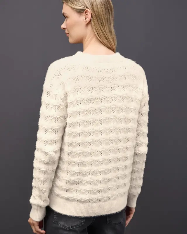 Street One Fluffy Structure Jumper - Soft Beige