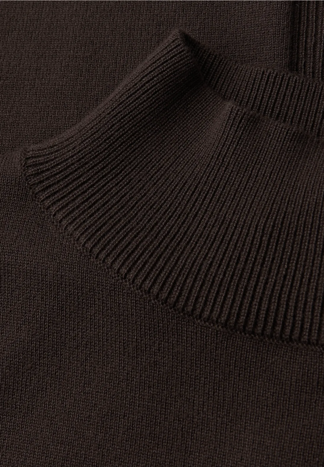 Street One Jumper with Turtleneck - Deep Roast Brown