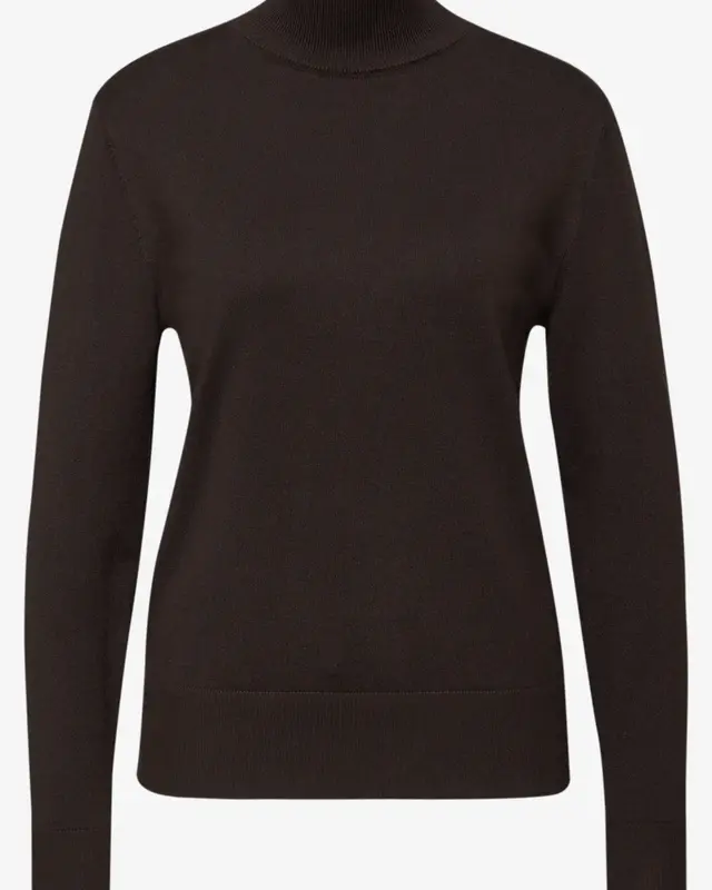 Street One Pullover mit Turtleneck - Deep Roast Brown