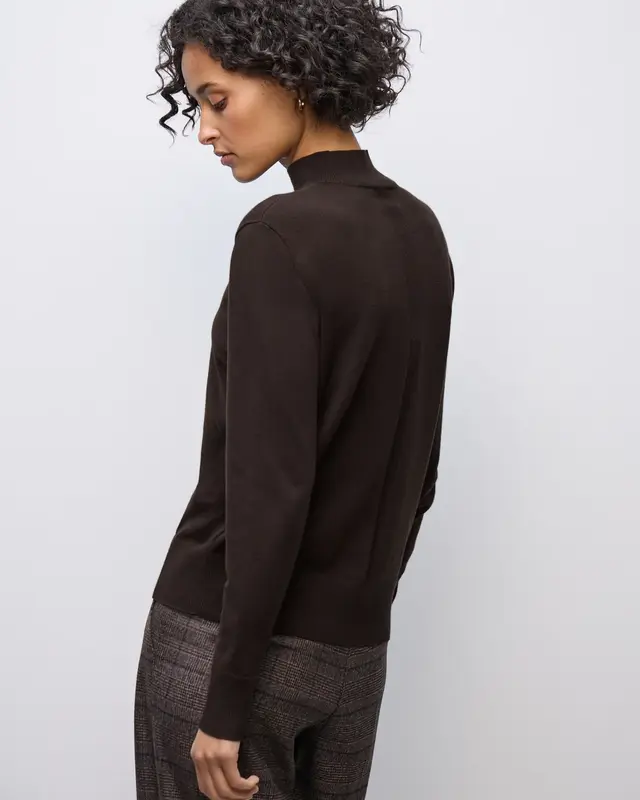 Street One Pullover mit Turtleneck - Deep Roast Brown