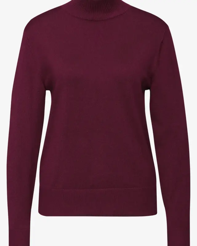 Street One Jumper with Turtleneck - Noble Red