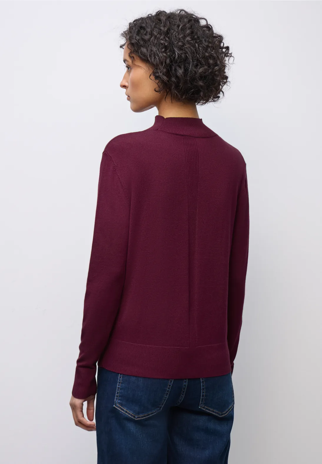 Street One Jumper with Turtleneck - Noble Red