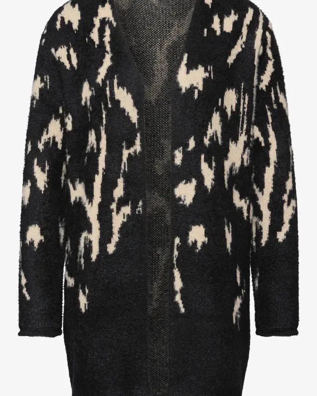 Street One Softer Jacquard Cardigan - Anthra Grey