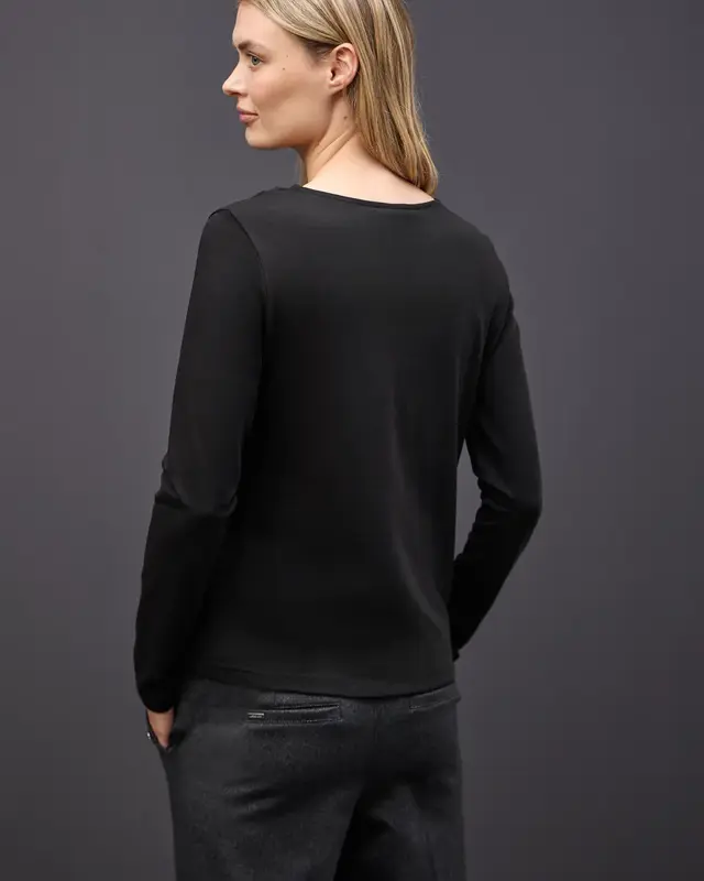 Street One Shirt mit Meshdetails - Black