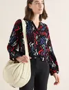 Cecil Blouse met Grafische Print - Black