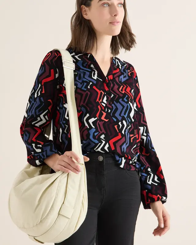 Cecil Bluse mit Grafikmuster - Black