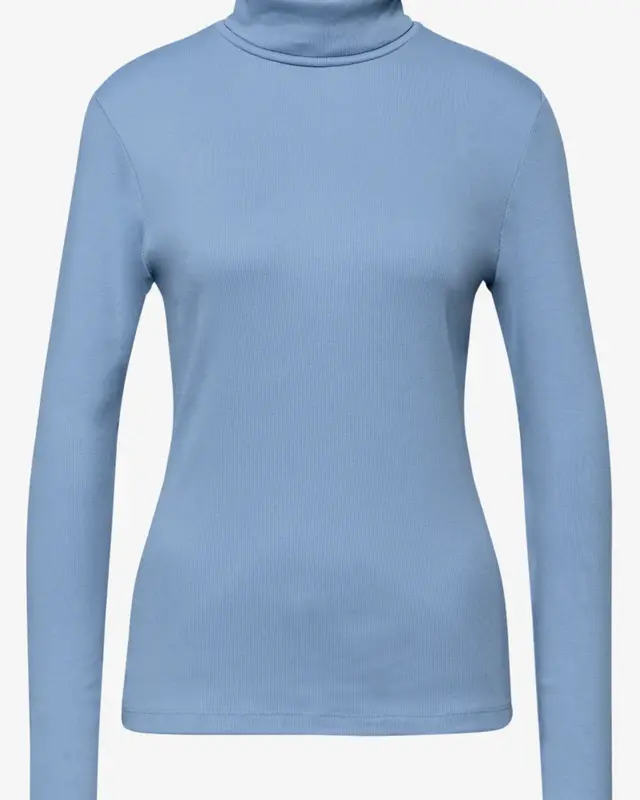 Street One Basic Rollkragen Pullover - Frosted Blue