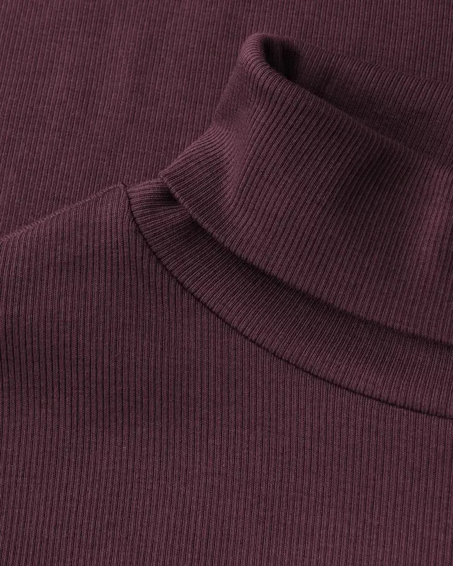 Street One Basic Rollkragen Pullover - Jazz Berry