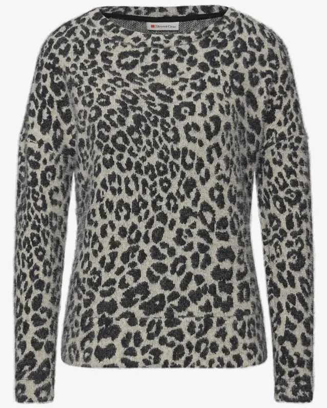 Street One Pluizig Shirt - Soft Beige