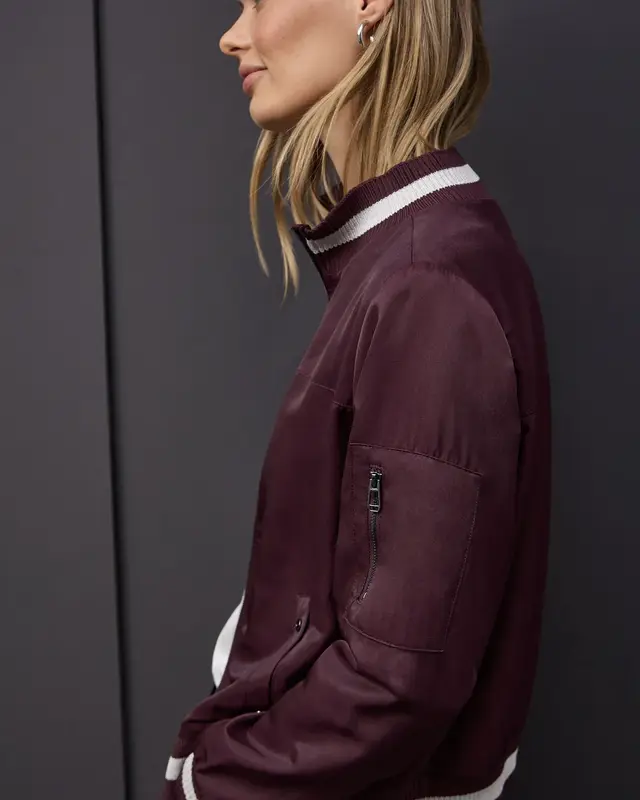 Street One Blouson mit Collegedetails - Jazz Berry