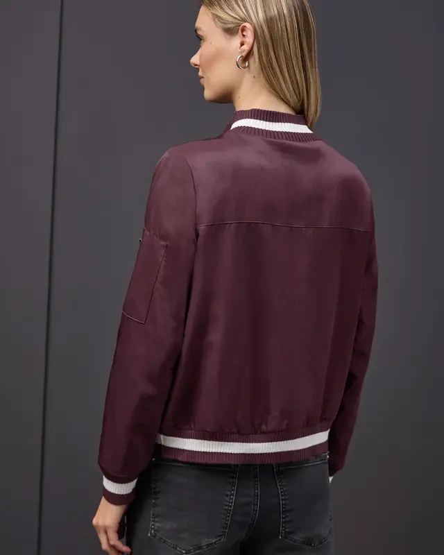 Street One Blouson mit Collegedetails - Jazz Berry