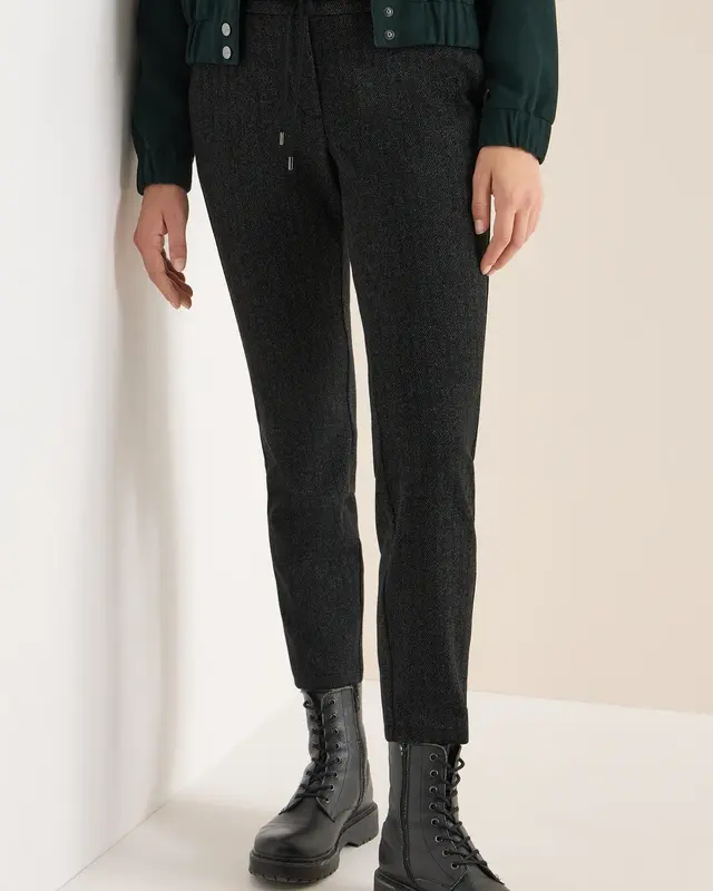 Cecil Casual Fit Hose Tracey - Black