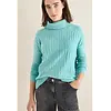 Trui met Structuur - Foam Blue Melange