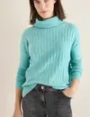 Cecil Structure Jumper - Foam Blue Melange