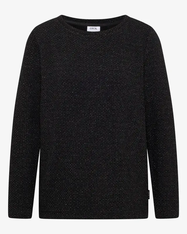 Cecil Shirt met Structuur - Black