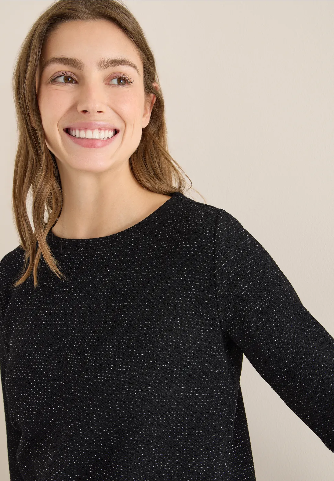Cecil Shirt met Structuur - Black