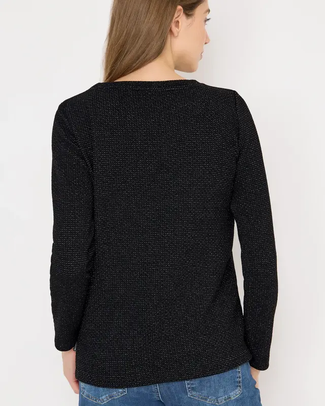 Cecil Shirt met Structuur - Black