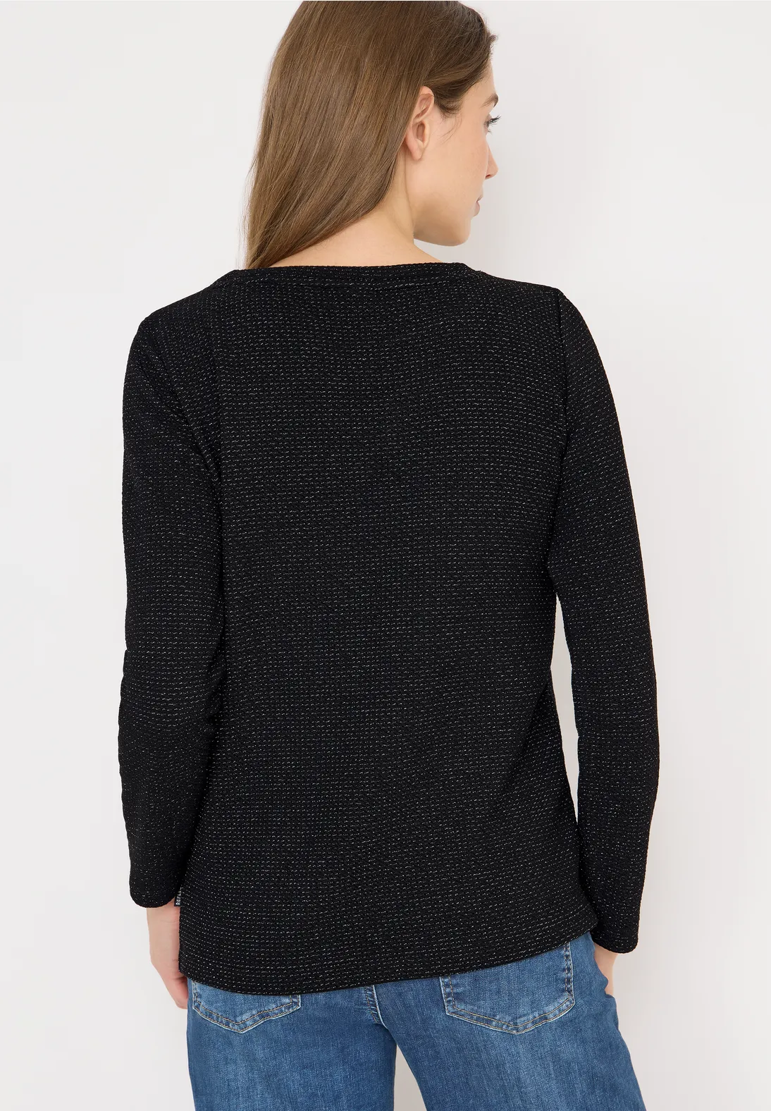 Cecil Shirt with Structure - Black