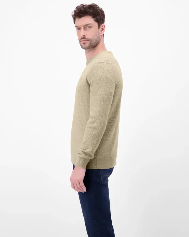 Lerros Twist Strickpullover - Tender Beige Melange