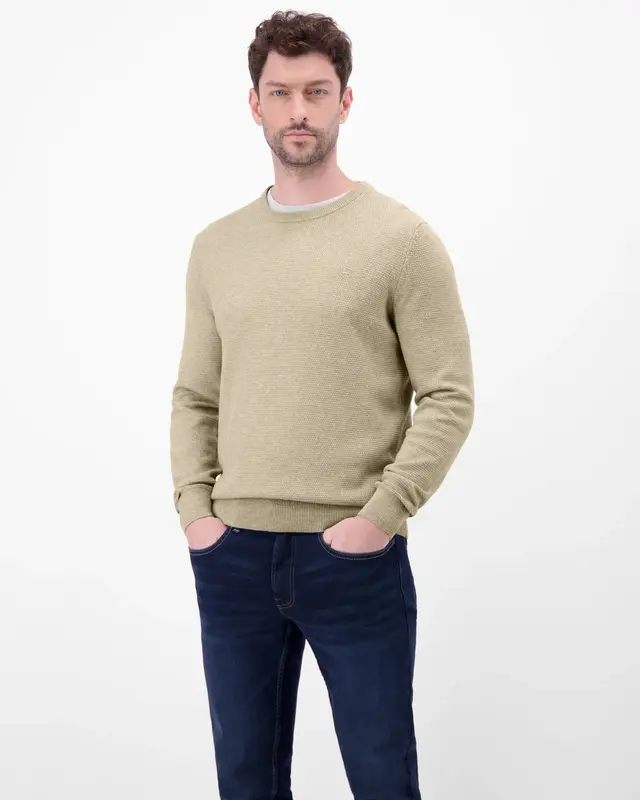 Lerros Twist Strickpullover - Tender Beige Melange