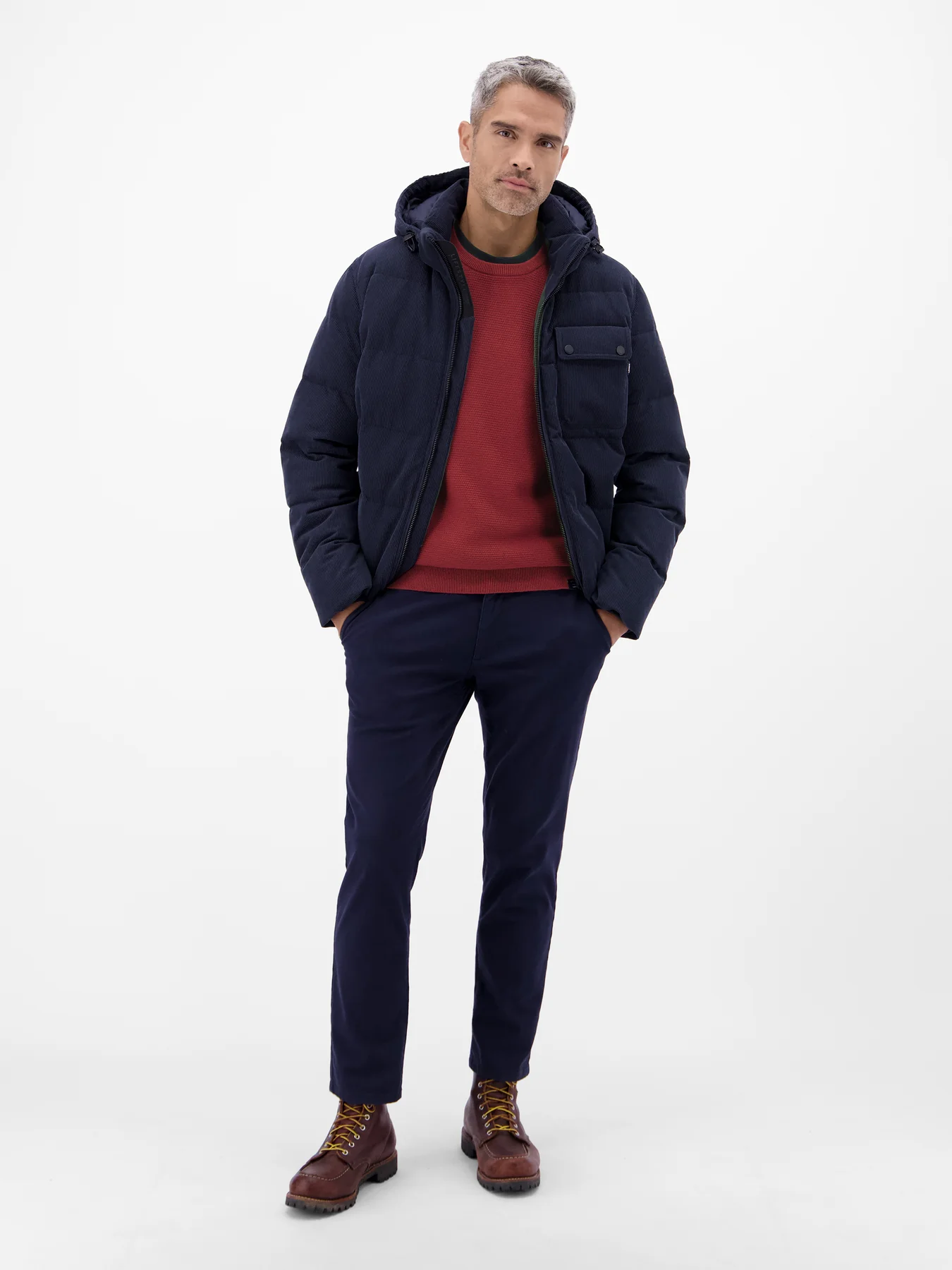 Lerros Trui met Gedraaide Structuur - Maple Red