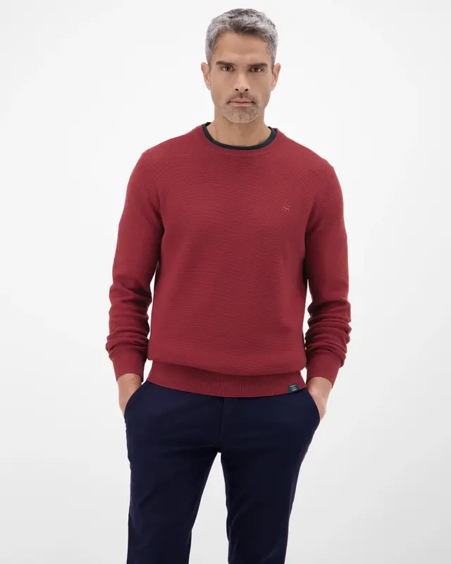 Lerros Twist Strickpullover - Maple Red