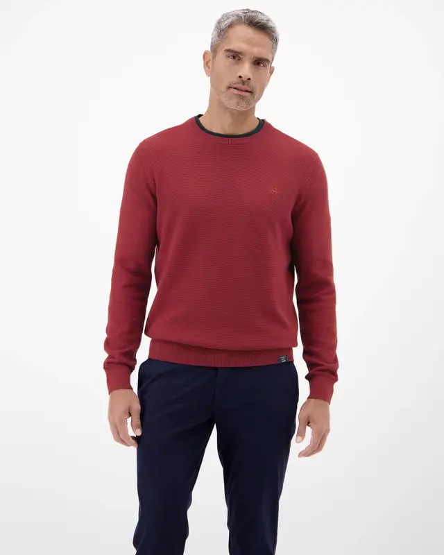 Lerros Twist Strickpullover - Maple Red