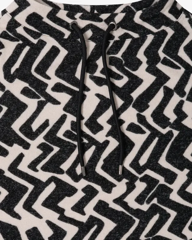 Cecil Shirt mit Grafikmuster - Light Greige Melange