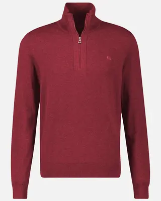 Lerros Vlakgebreide Trui - Maple Red Melange