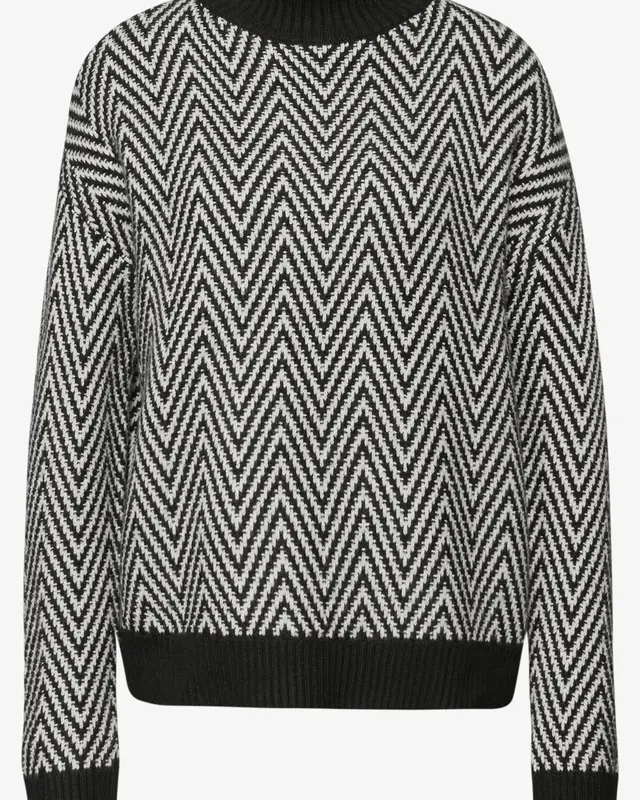 Street One Jacquard Coltrui - Black