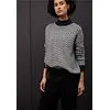 Jacquard Turtleneck Jumper - Black