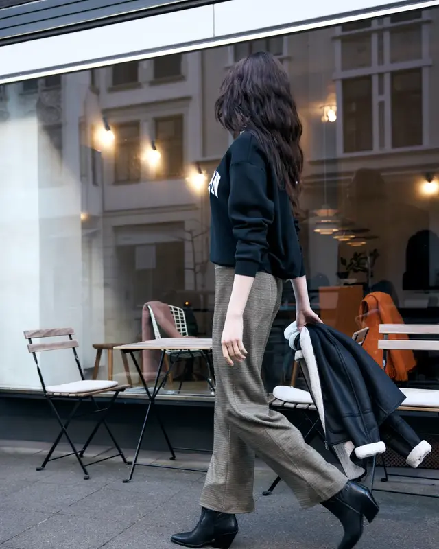 Street One Studio Wide Leg Hose - Black