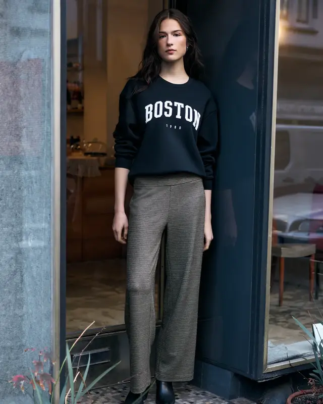 Street One Studio Wide Leg Hose - Black