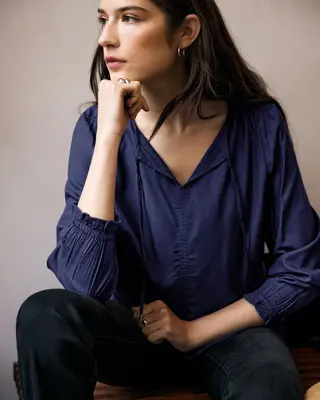 Street One Studio Tunic Blouse - Zenith Blue