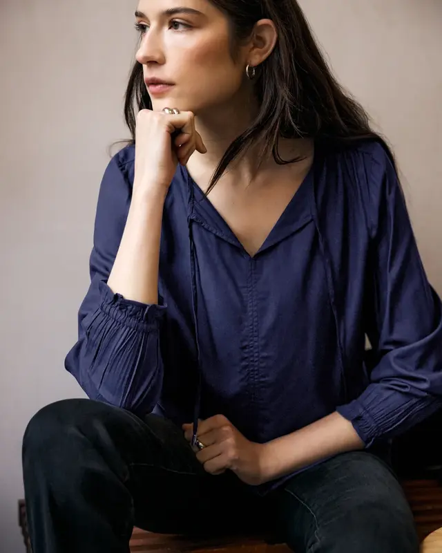 Street One Studio Tunika mit Bändern - Zenith Blue